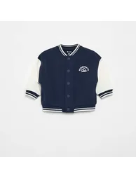 American campus style jacket BLUE