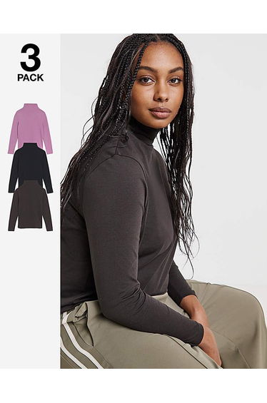 3 Pack Grown On Neck Tops