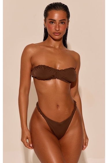 Chocolate Bungee V Front Bikini Bottoms