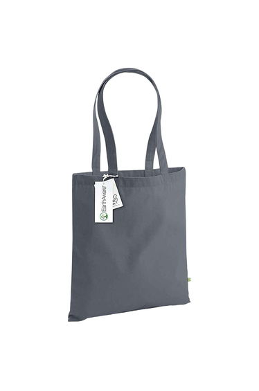 Westford Mill EarthAware Organic Shopper Bag - Graphite Grey