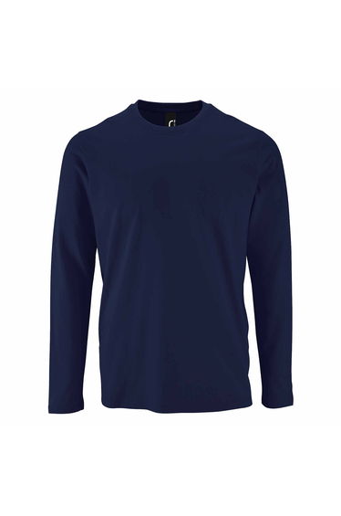 SOLS Mens Imperial Long Sleeve T-Shirt - French Navy