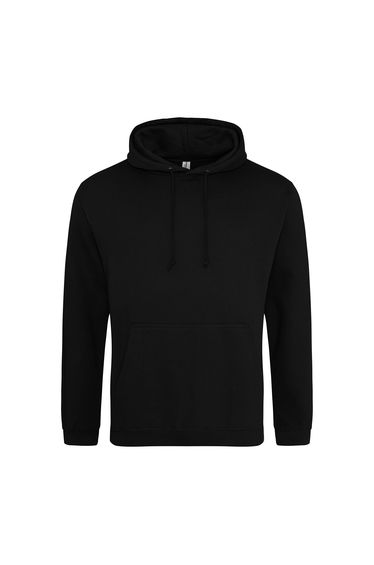 Awdis Unisex College Hooded Sweatshirt / Hoodie - Deep Black