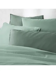 شرشف سرير بقطن سادة - 4