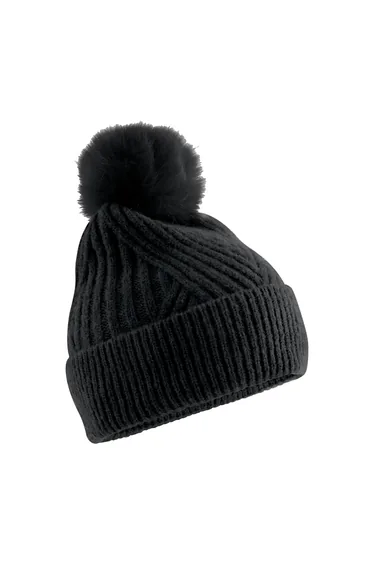Beechfield Womens/Ladies Snow Luxe Beanie - Black