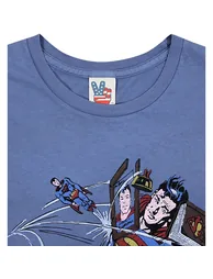Junk Food Mens Superman Is Now Single Superman T-Shirt - Blue Print - 1