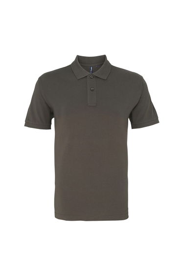 Asquith & Fox Mens Organic Classic Fit Polo Shirt - Slate