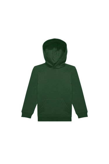 B&C Childrens/Kids Long-Sleeved Hoodie - Bottle Green