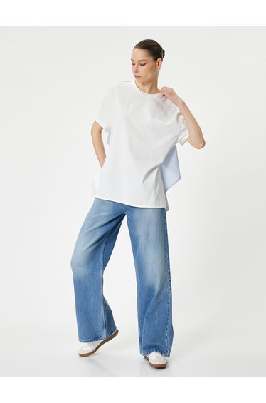 Asymmetric Striped T-Shirt