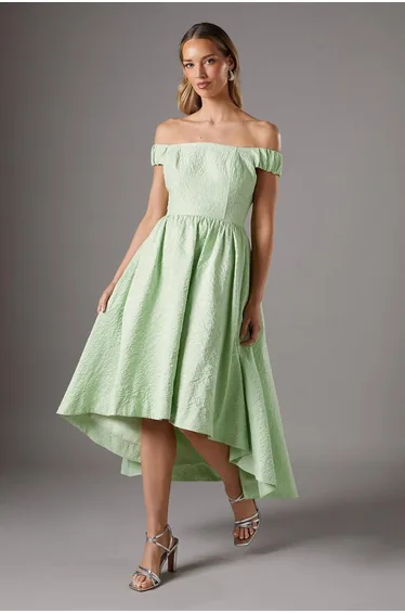 Off The Shoulder Puff Ball Dress