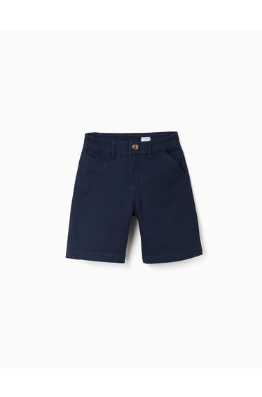 CHINO SHORTS TWILL, NIGHT BLUE, 3/4