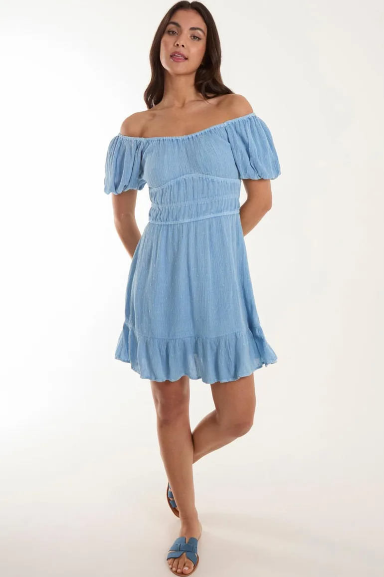 Shop Puff Ball Mini Dress Online in Oman