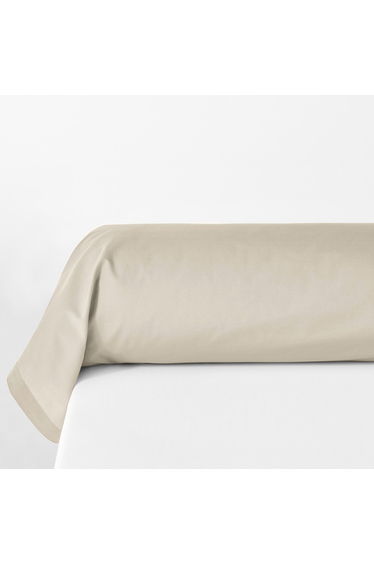 Plain Organic Cotton Percale Bolster Case