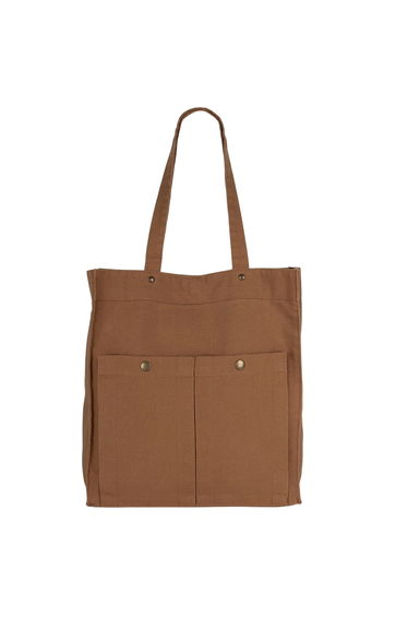 Kimood Washed Cotton Tote Bag - Washed Cinnamon