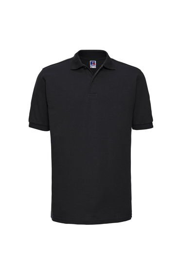 Russell Mens Piqué Hardwearing Polo Shirt - Black