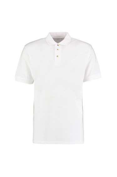 Kustom Kit Workwear Mens Short Sleeve Polo Shirt - White