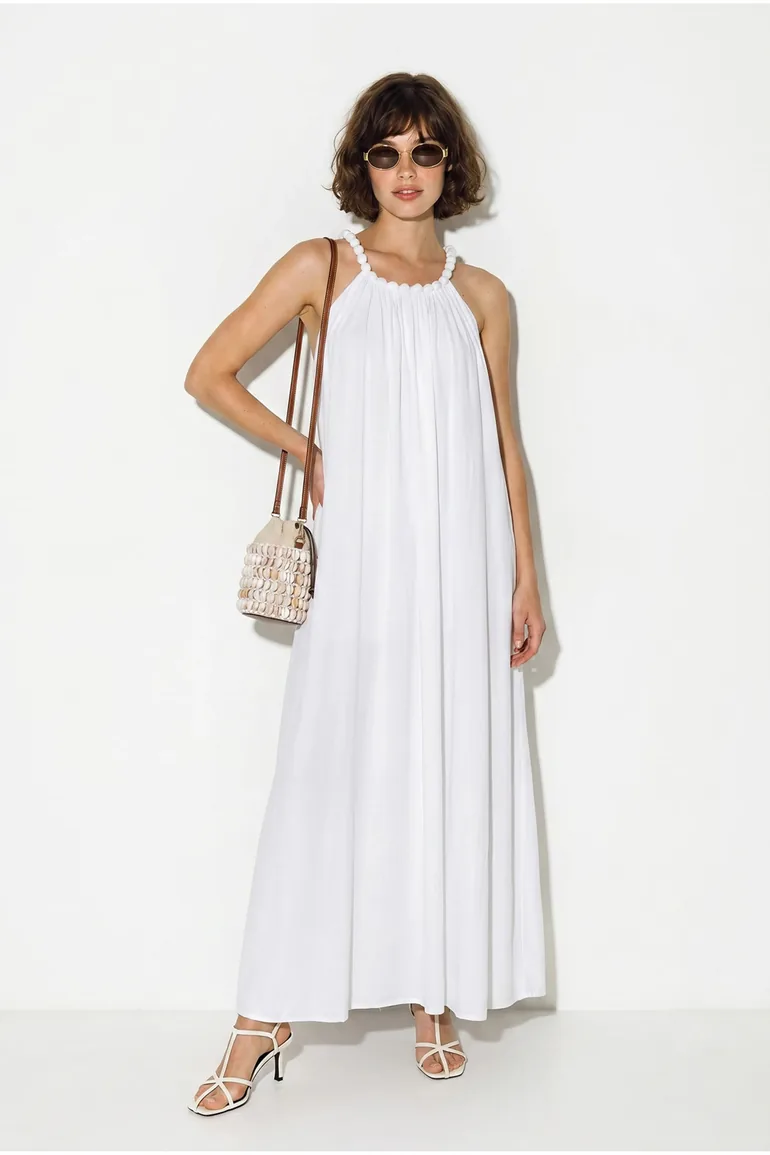 LUCCI Women's Halter Maxi Dress With Pocket - 4