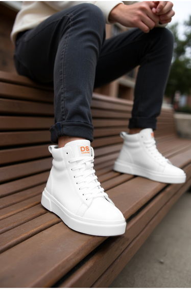 Ds cooper white men's daily casual ankle boots