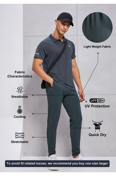 Men Solid Slim Fit Track Pants