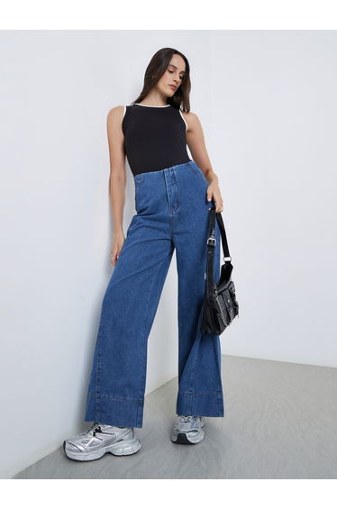High Rise Wide Leg Jeans
