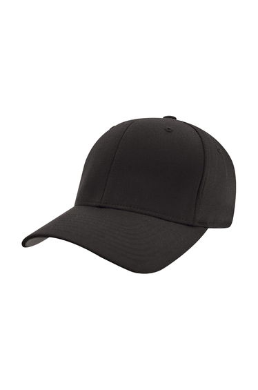 Yupoong Mens Flexfit Fitted Baseball Cap (Pack of 2) - Black