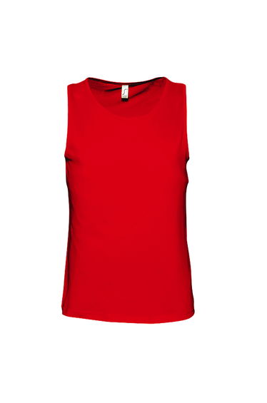 SOLS Mens Justin Sleeveless Tank / Vest Top - Red