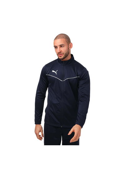 Men's Puma Team Rise Training Poly Jacket in Blue