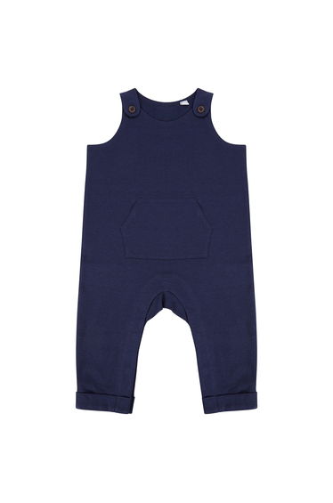 Larkwood Baby Organic Cotton Dungarees - Navy