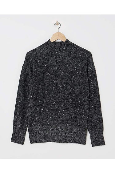 Black Sequin Jumper