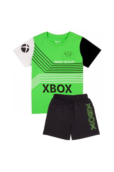 Xbox Boys Short Pyjama Set - Green/Black/White