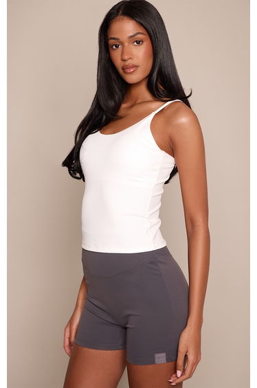 Tall Charcoal High Waist Sculpt Gym Shorts