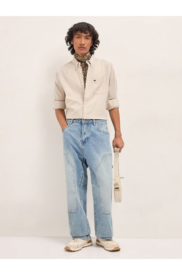 Men Solid Slim Fit Casual Shirt