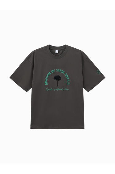 Men's Arabic Text Short Sleeve T-Shirt