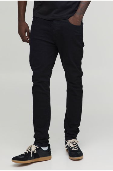 Basic Skinny Fit Jeans - true black