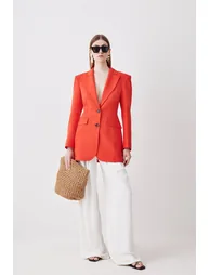 Clean Tailored Long Line Blazer