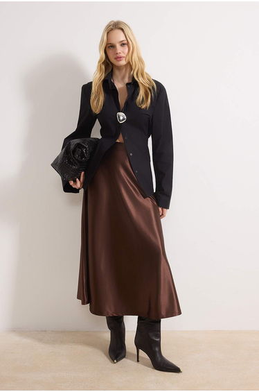 Dark Brown Skirt