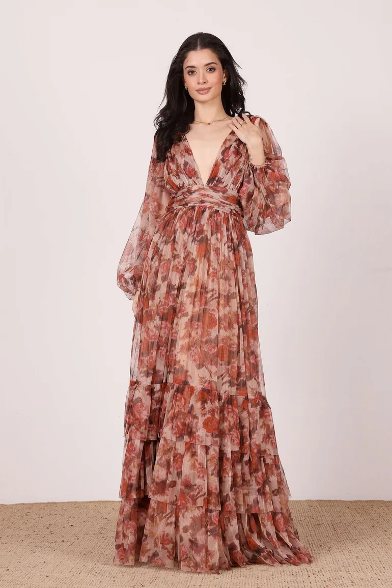 lace and beads madison dress Lace & Beads Madison Sage Green Tulle Maxi Dress Love My Apparel