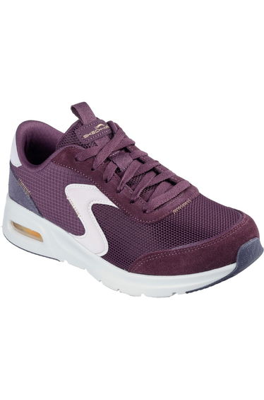 Skechers Womens/Ladies Skech-Air Court Air Wave Suede Trainers - Burgundy/White
