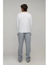 Essential Regular Fit Long Sleeve T-Shirt - white - 1
