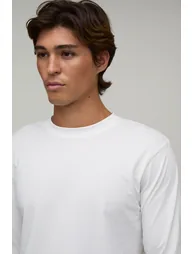 Essential Regular Fit Long Sleeve T-Shirt - white - 2