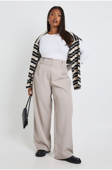 Plus Basic Long Sleeve Fitted Longline Top - white