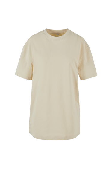 Womens/Ladies Boyfriend Oversized T-Shirt - Sand