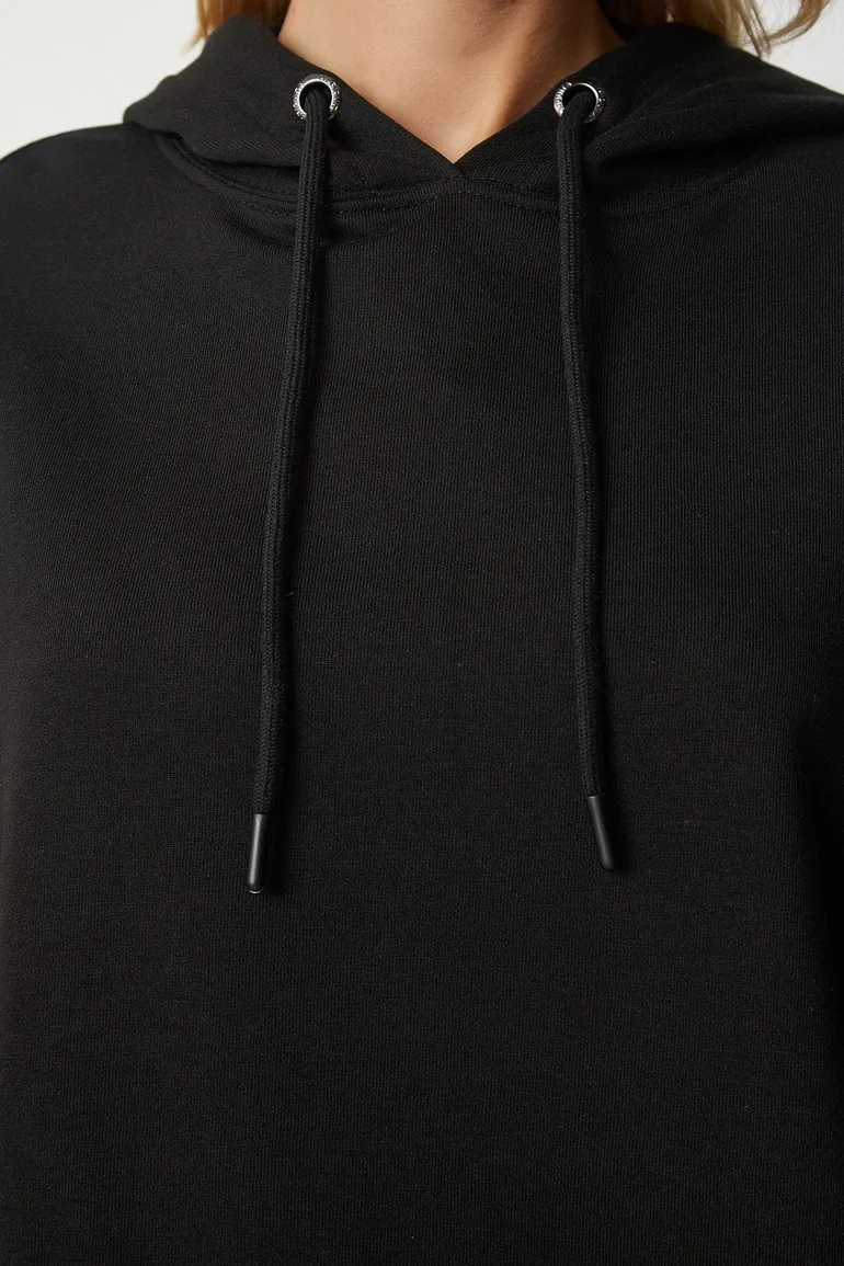 Happiness İStanbul Black Hoodie - 5
