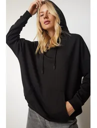 Happiness İStanbul Black Hoodie