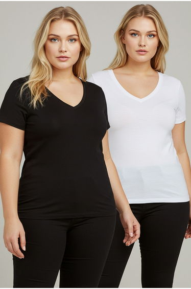 Plus Size T-Shirt - Multi-color - Regular fit