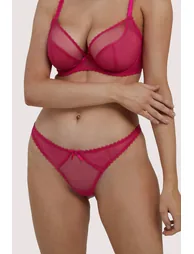 Grace Hot Pink Mesh Thong