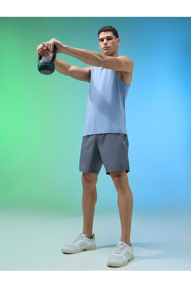 Men Solid Relaxed Fit Sports Shorts with TECHNOLITE