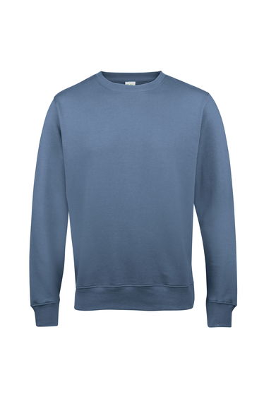 AWDis Just Hoods AWDis Unisex Crew Neck Plain Sweatshirt - Airforce Blue