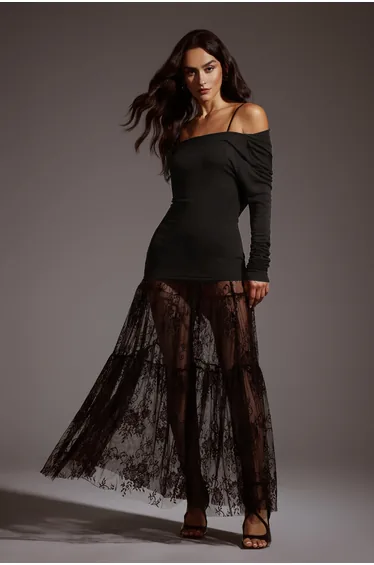 Yalyka Lace Maxi Skirt