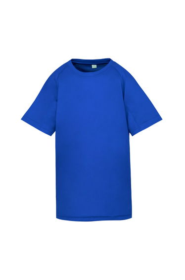 Spiro Childrens Boys Performance Aircool T-Shirt - Royal Blue