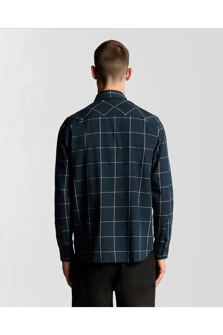 Window Pane Check Shirt Dark Navy/ White - 3
